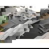 Mexen Pablo single bowl granite sink with drainer and Telma kitchen faucet, gray - 6510-71-670200-70-B