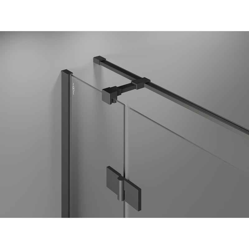 Mexen Mist-H T right-hinged shower cabin 95 x 75 cm, transparent, gun metal - 8A5T-095-075-95-00-P