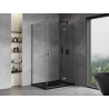 Mexen Mist-H T right-hinged shower enclosure 110 x 85 cm, transparent, gun metal - 8A5T-110-085-95-00-P
