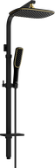 Mexen Q49 shower column, Black/Gold - 798494995-75