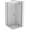 Mexen Mist-H T right-hinged shower enclosure 95 x 95 cm, transparent, gun metal - 8A5T-095-095-95-00-P