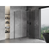 Mexen Mist-H T right pivot shower cabin 75 x 100 cm, transparent, gun metal - 8A5T-075-100-95-00-P