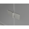 Mexen Mist-H T left-hinged shower cabin 85 x 75 cm, transparent, brushed nickel - 8A5T-085-075-97-00-L