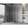 Mexen Mist-H T left-opening shower cabin 80 x 80 cm, transparent, brushed nickel - 8A5T-080-080-97-00-L