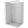 Mexen Mist-H T left hinged shower enclosure 115 x 85 cm, transparent, brushed nickel - 8A5T-115-085-97-00-L