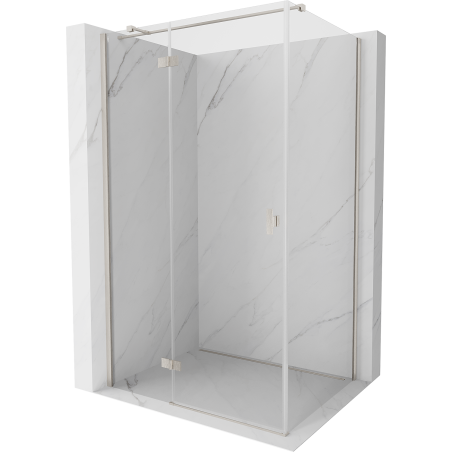 Mexen Mist-H T left hinged shower cabin 120 x 85 cm, transparent, brushed nickel - 8A5T-120-085-97-00-L