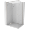 Mexen Mist-H T left hinged shower cabin 120 x 85 cm, transparent, brushed nickel - 8A5T-120-085-97-00-L