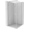 Mexen Mist-H T left hinged shower cabin 100 x 100 cm, transparent, brushed nickel - 8A5T-100-100-97-00-L