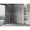 Mexen Mist-H T left-hinged shower enclosure 85 x 120 cm, transparent, brushed nickel - 8A5T-085-120-97-00-L