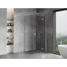 Mexen Mist-H T right-side opening shower cabin 80 x 80 cm, transparent, brushed nickel - 8A5T-080-080-97-00-P