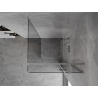 Mexen Mist-H T right-side opening shower cabin 80 x 80 cm, transparent, brushed nickel - 8A5T-080-080-97-00-P