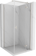 Mexen Mist-H T right-hinged shower enclosure 85 x 85 cm, transparent, brushed nickel - 8A5T-085-085-97-00-P
