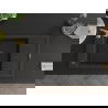 Mexen Elias 1-compartment granite sink with a drip tray and kitchen mixer tap Telma, Black/Gold - 6511-75-670200-50-B