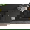 Mexen Elias 1-compartment granite sink with a drip tray and kitchen mixer tap Telma, Black/Gold - 6511-75-670200-70-B