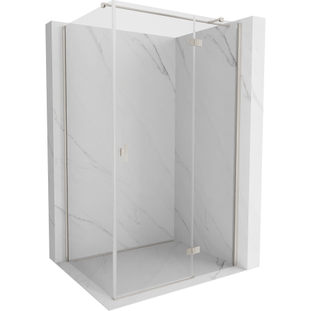 Mexen Mist-H T pivot shower enclosure right 70 x 110 cm, transparent, brushed nickel - 8A5T-070-110-97-00-P
