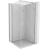 Mexen Mist-H T right swinging shower enclosure 110 x 110 cm, transparent, brushed nickel - 8A5T-110-110-97-00-P