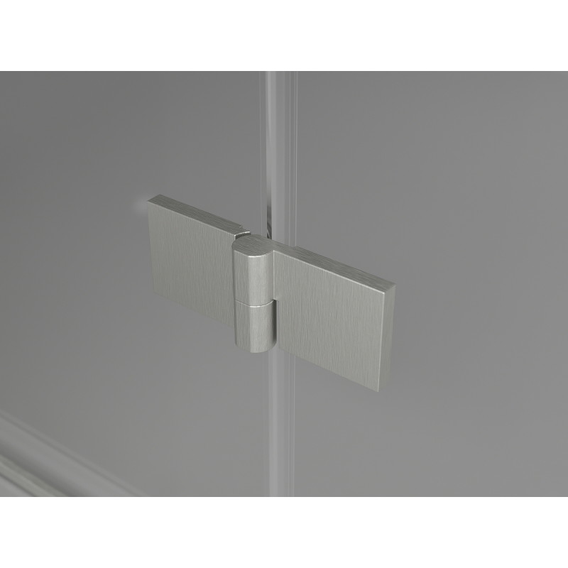 Mexen Mist-H T right-hinged shower enclosure 70 x 120 cm, transparent, brushed nickel - 8A5T-070-120-97-00-P