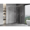 Mexen Mist-H T right-hinged shower enclosure 70 x 120 cm, transparent, brushed nickel - 8A5T-070-120-97-00-P