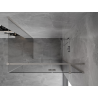 Mexen Mist-H T right-hinged shower enclosure 70 x 120 cm, transparent, brushed nickel - 8A5T-070-120-97-00-P
