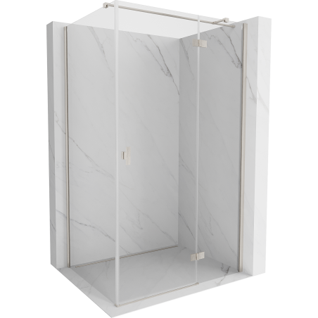 Mexen Mist-H T right-hinged shower enclosure 70 x 120 cm, transparent, brushed nickel - 8A5T-070-120-97-00-P