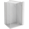 Mexen Mist-H T right-hinged shower enclosure 70 x 120 cm, transparent, brushed nickel - 8A5T-070-120-97-00-P