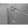 Mexen Mist-H T right swinging shower cabin 110 x 120 cm, transparent, brushed nickel - 8A5T-110-120-97-00-P