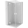 Mexen Mist-H Duo Pivot Shower Cabin 70 x 70 cm, Transparent, White - 8A5-070L-070P-20-00