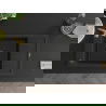 Mexen Elias 1-compartment granite sink with a drip tray and kitchen mixer tap Telma, Black - 6511-77-670200-50-B