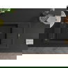 Mexen Elias 1-compartment granite sink with a drip tray and kitchen mixer tap Telma, Black - 6511-77-670200-70-B
