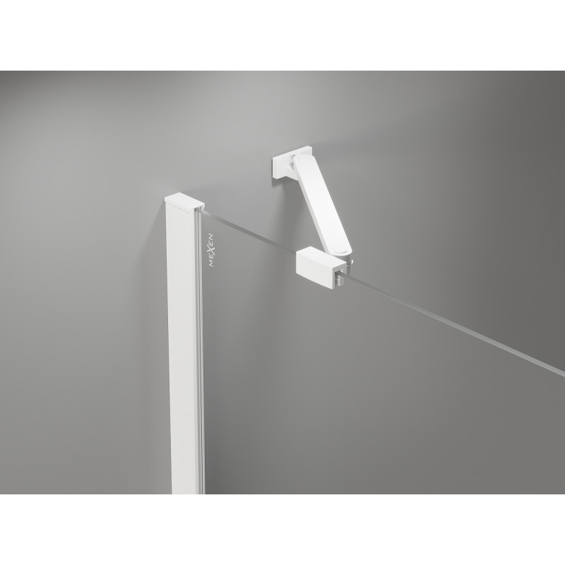Mexen Mist-H Duo swing shower cabin left 115 x 100 cm, transparent, white - 8A5-115L-100P-20-00