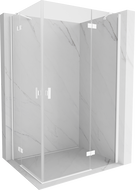Mexen Mist-H Duo hinged shower cabin 70 x 70 cm, transparent, chrome - 8A5-070L-070P-01-00