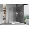 Mexen Mist-H Duo shower enclosure hinged right 70 x 115 cm, transparent, white - 8A5-070L-115P-20-00
