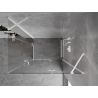 Mexen Mist-H Duo Hinged Shower Cabin Right 110 x 115 cm, Transparent, White - 8A5-110L-115P-20-00