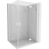 Mexen Mist-H Duo Hinged Shower Cabin Right 110 x 115 cm, Transparent, White - 8A5-110L-115P-20-00