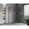 Mexen Mist-H Duo right-hinged shower cabin 70 x 80 cm, transparent, brushed gun gray - 8A5-070L-080P-66-00