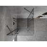 Mexen Mist-H Duo Hinged Shower Cabin 80 x 80 cm, Transparent, Brushed Gun Gray - 8A5-080L-080P-66-00