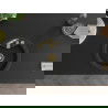 Mexen Diego 1-compartment granite sink with a kitchen mixer tap Telma, Black/Silver - 6512-73-670200-50