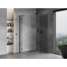 Mexen Mist-H Duo Right Swing Shower Cabin 85 x 100 cm, Transparent, Brushed Gun Gray - 8A5-085L-100P-66-00