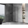 Mexen Mist-H Duo hinged shower cabin 75 x 75 cm, transparent, gun metal - 8A5-075L-075P-95-00