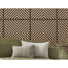 Mexen Linea 01 acoustic wall panel 60 x 60 cm (4 pieces), 9 mm felt, technical veneer, Bleached Oak - S110-60607-01-040