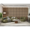 Mexen Linea 01 acoustic wall panel 60 x 60 cm (4 pieces), 9 mm felt, technical veneer, Bleached Oak - S110-60607-01-040