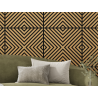 Mexen Linea 01 acoustic wall panel 60 x 60 cm (4pcs.), felt 9 mm, technical veneer, Oak Classic - S110-60607-01-041