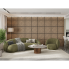 Mexen Linea 03 acoustic wall panel 60 x 60 cm (4 pcs), 9 mm felt, technical veneer, Bleached Oak - S110-60607-03-040