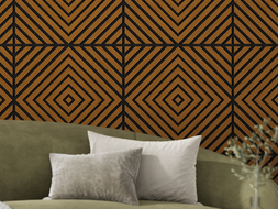 Mexen Linea 03 acoustic wall panel 60 x 60 cm (4 pcs), felt 9 mm, technical veneer, Natural Oak - S110-60607-03-042