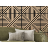 Mexen Linea 05 acoustic wall panel 60 x 60 cm (4pcs.), 9 mm felt, technical veneer, Bleached Oak - S110-60607-05-040