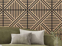 Mexen Linea 05 acoustic wall panel 60 x 60 cm (4pcs.), 9 mm felt, technical veneer, Bleached Oak - S110-60607-05-040