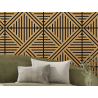 Mexen Linea 05 acoustic wall panel 60 x 60 cm (4pcs), felt 9 mm, technical veneer, Oak Classic - S110-60607-05-041