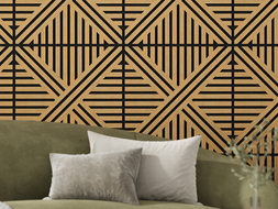 Mexen Linea 05 acoustic wall panel 60 x 60 cm (4pcs), felt 9 mm, technical veneer, Oak Classic - S110-60607-05-041