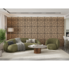 Mexen Linea 06 acoustic wall panel 60 x 60 cm (4 pieces), 9 mm felt, technical veneer, Bleached Oak - S110-60607-06-040
