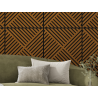 Mexen Linea 08 acoustic wall panel 60 x 60 cm (4 pieces), 9 mm felt, technical veneer, Natural Oak - S110-60607-08-042